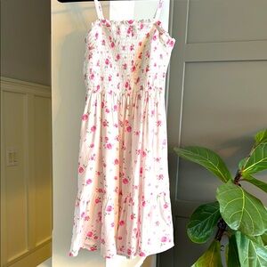 Hollister Floral Pink & White Dress